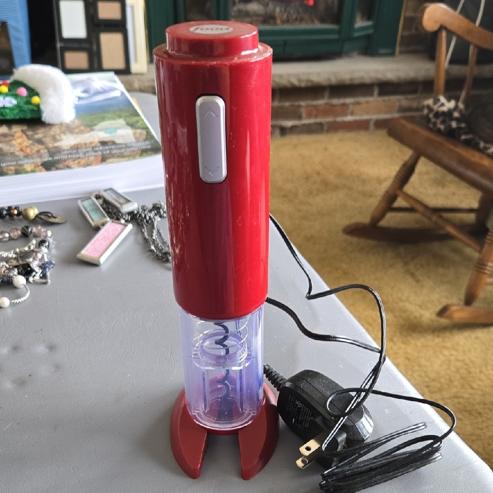 Food Network Red Electric Wine Opener